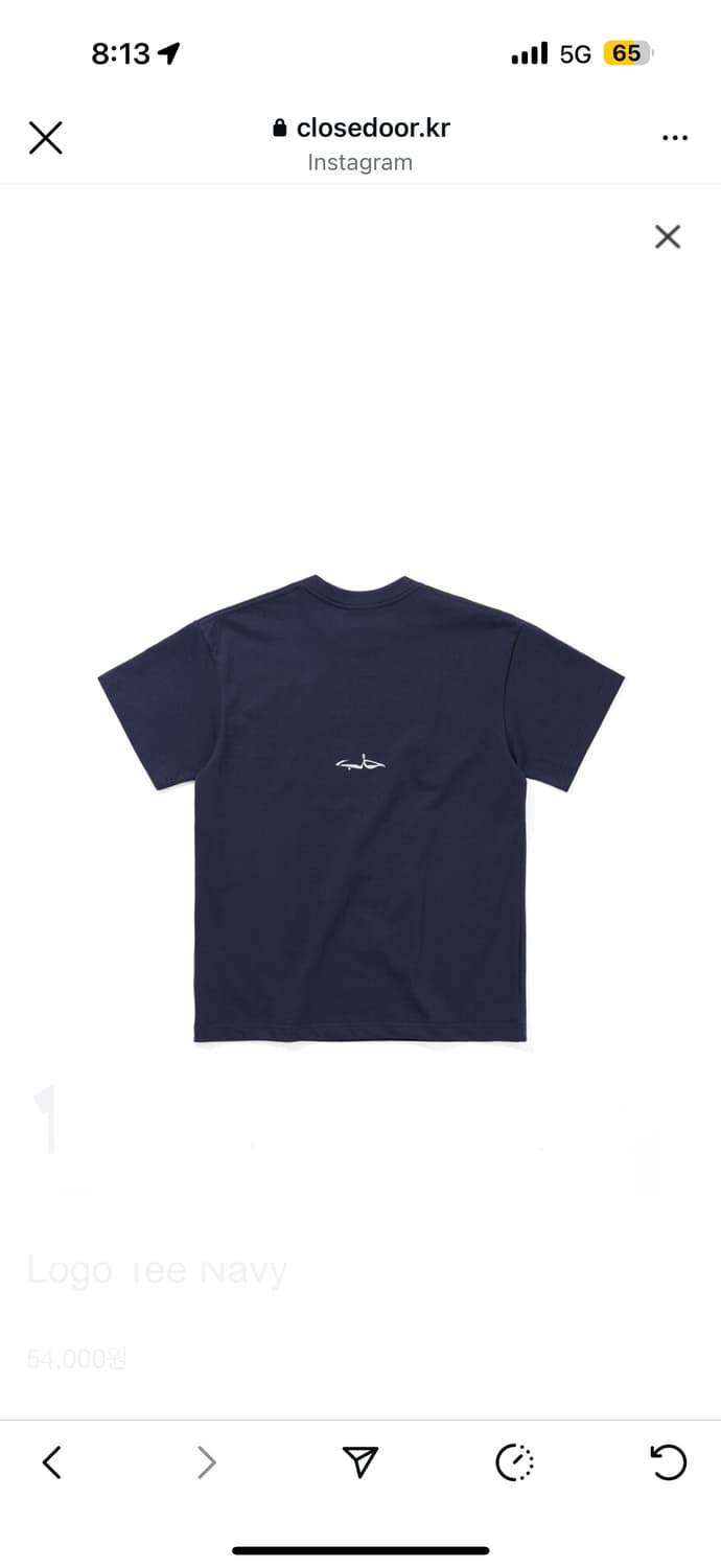 Closedoor logo tee navy 상품이미지2