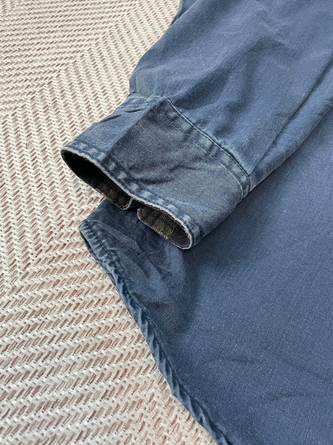 엘엘빈 페이딩 체크 라이닝 워크 데님 셔츠 자켓 J03570 상품이미지7