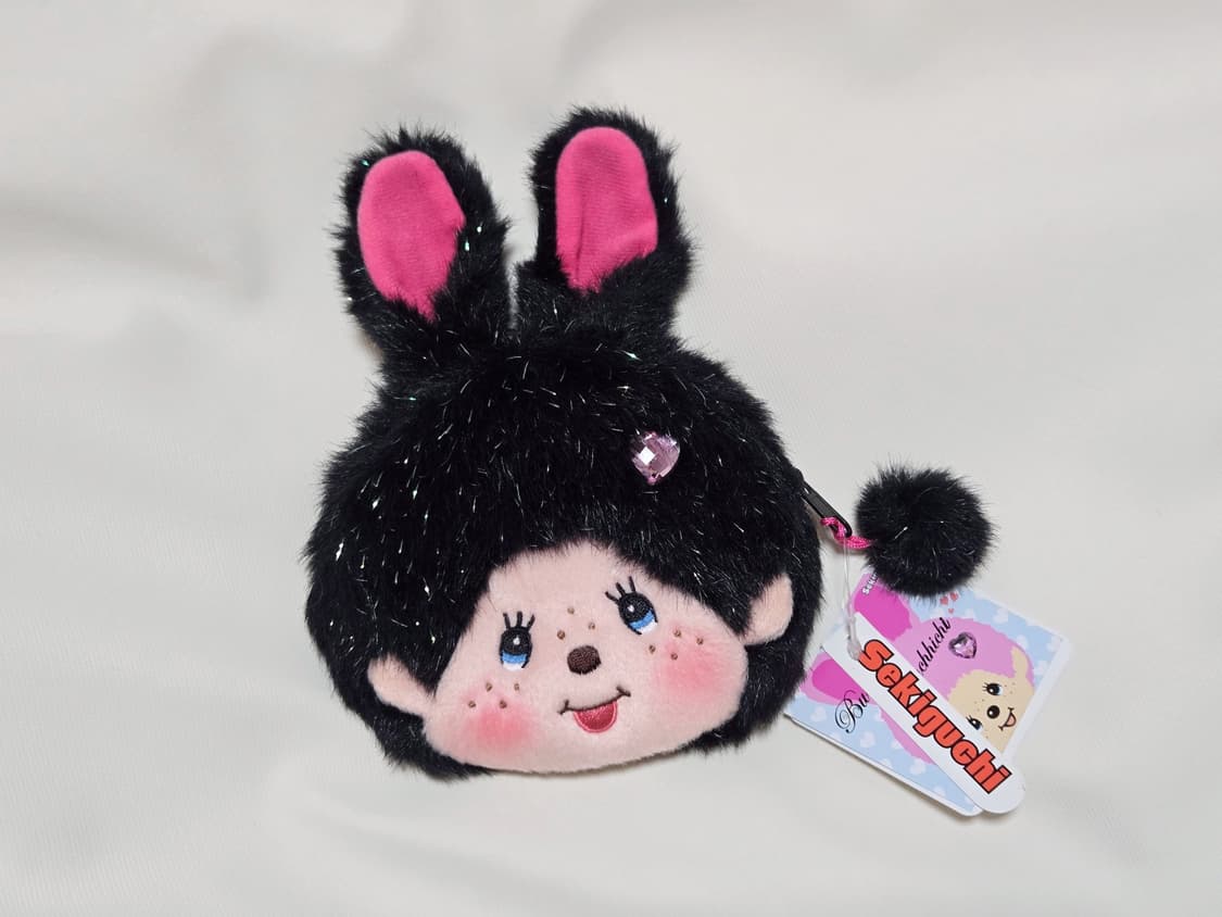 몬치치 블랙 펄 버니 카라비너 지갑 키링 🐰 상품이미지1