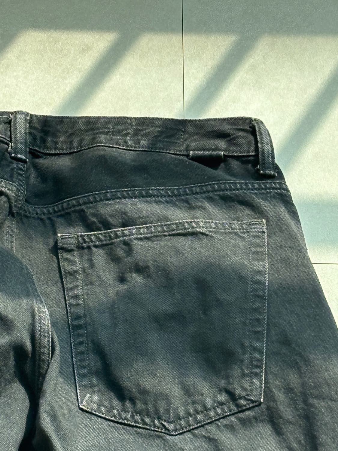 자라 와이드 스트레이트 블랙 데님 팬츠 상품이미지6