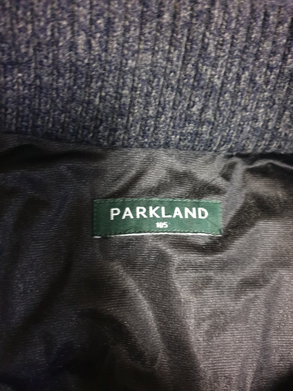 (22s)파크랜드 방풍 니트집업 다크그레이 (105) 상품이미지3