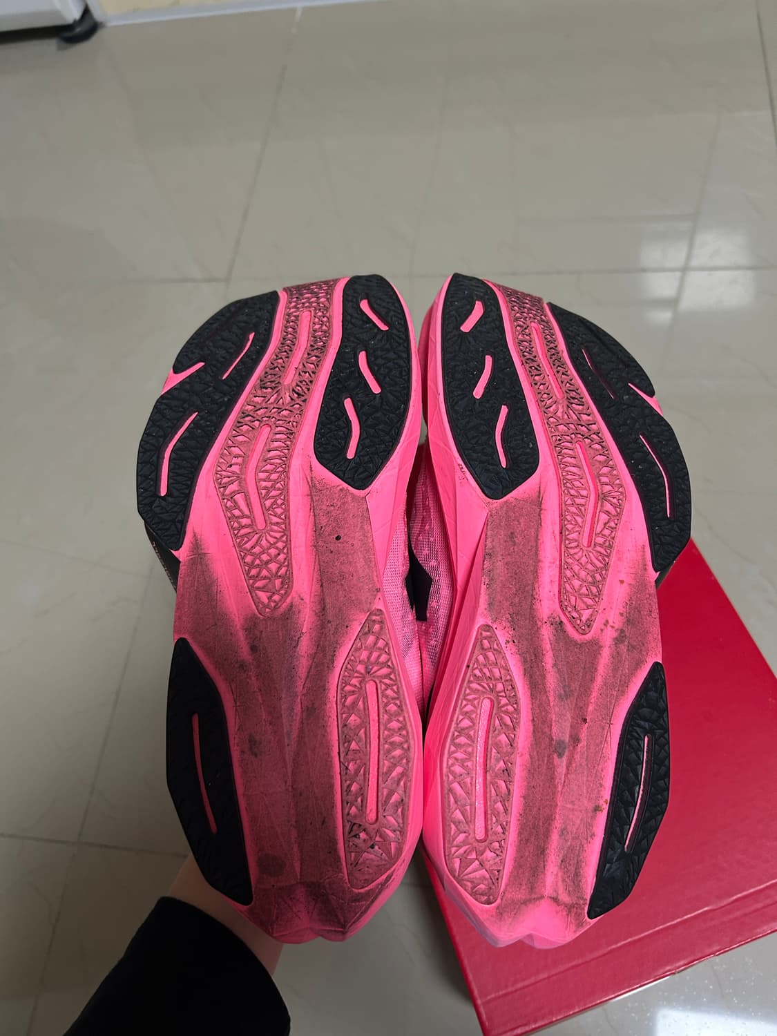 뉴발란스 퓨어셀 레벨 v4 울트라 핑크 블랙 - D 스탠다드 상품이미지4