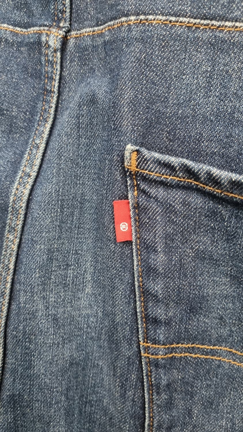 ((리바이스502 LEJ)) 커브드 데님팬츠 허리33~34(허리반품44) 상품이미지4