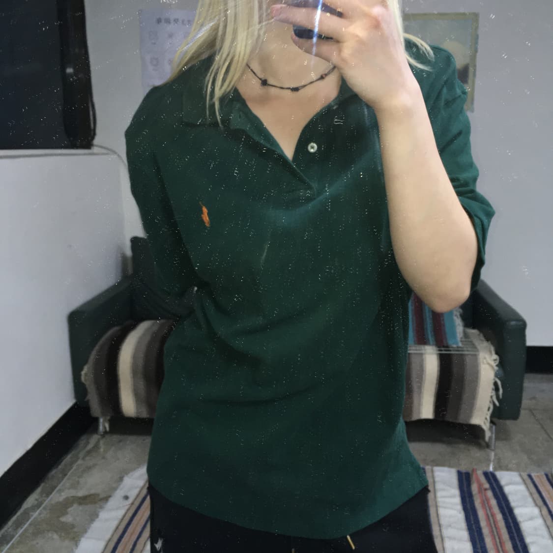 투티/0326 폴로 PK 피케 반팔 티셔츠 그린 클래식 핏 XL 상품이미지2