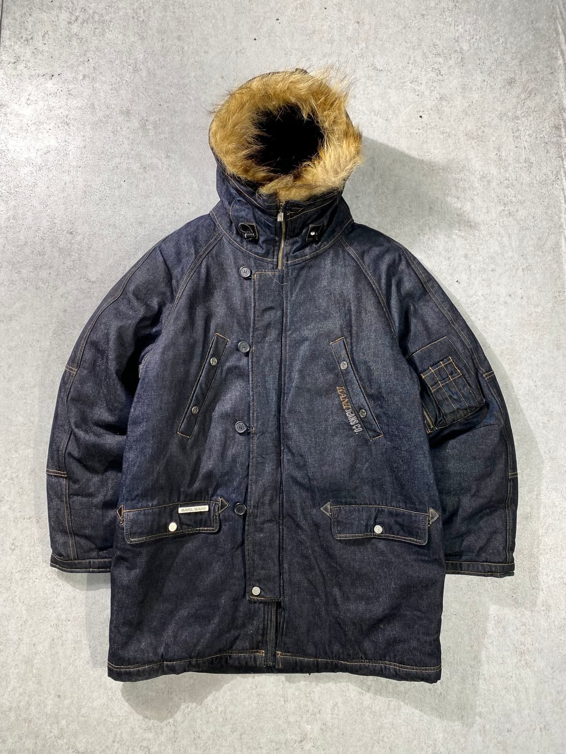 [L] Karl Kani 빈티지 칼카니 데님N-3B 파카 상품이미지1