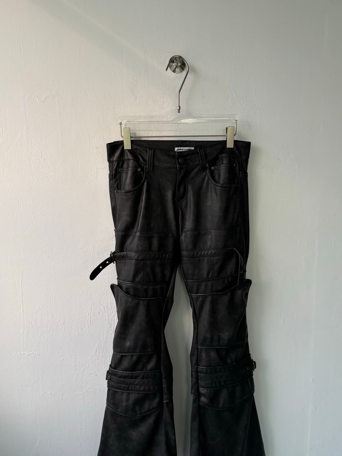 제이디드 런던 모토 드리프트 레더 부츠컷 트라우저 상품이미지2