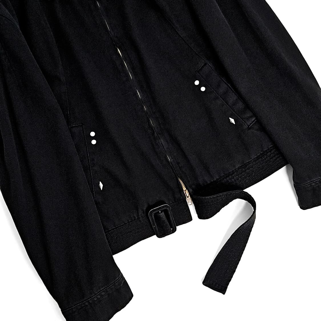 Julian western 리벳 벨트 자켓 (black) 상품이미지5