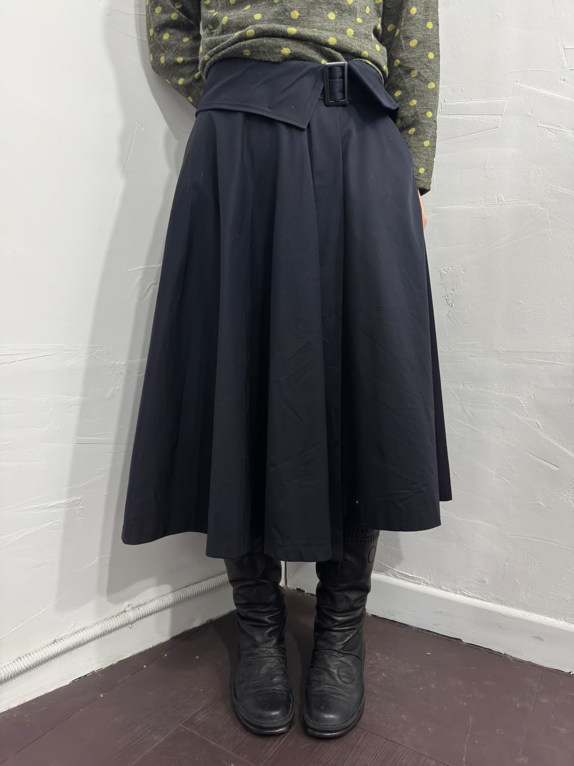 babylone buckle design skirt 상품이미지3