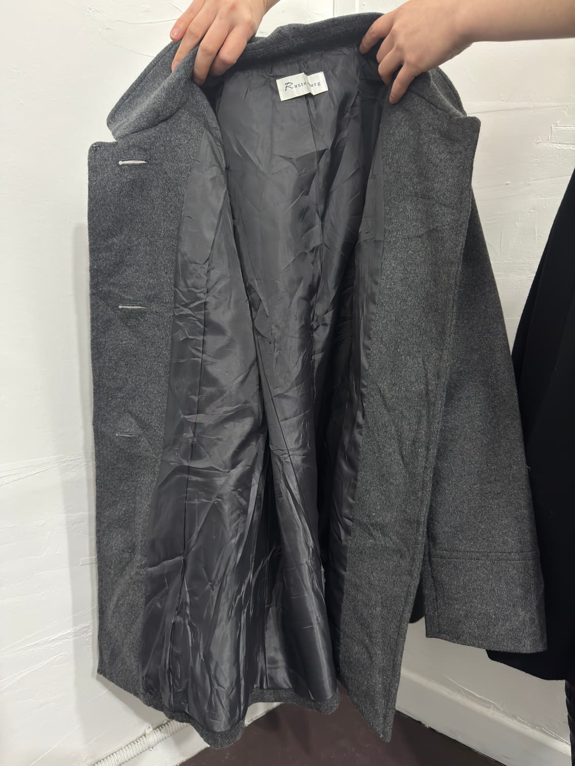 rustenburg gray button coat 상품이미지6