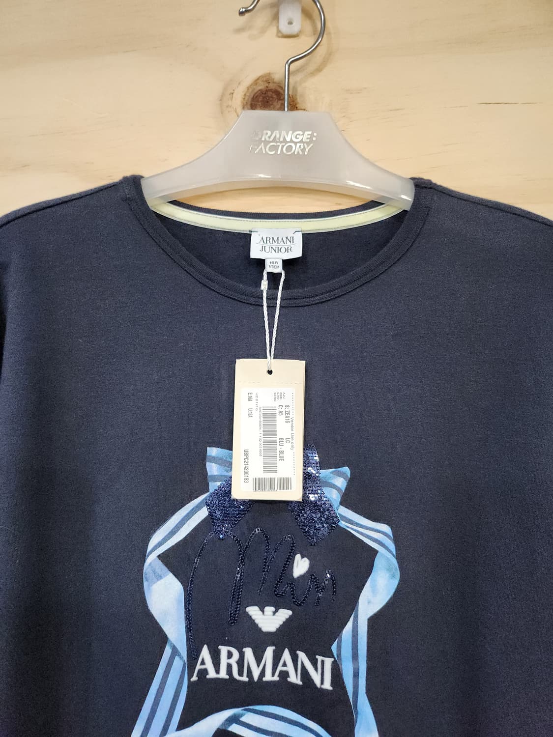 847) 아르마니 주니어 기모 티셔츠 상품이미지3