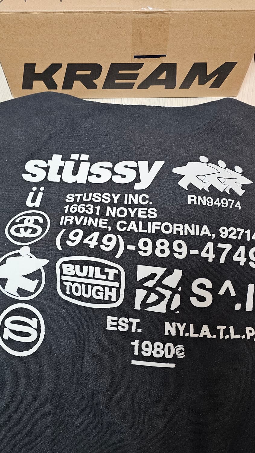 스투시 DNA 후드집업 블랙 M 상품이미지3