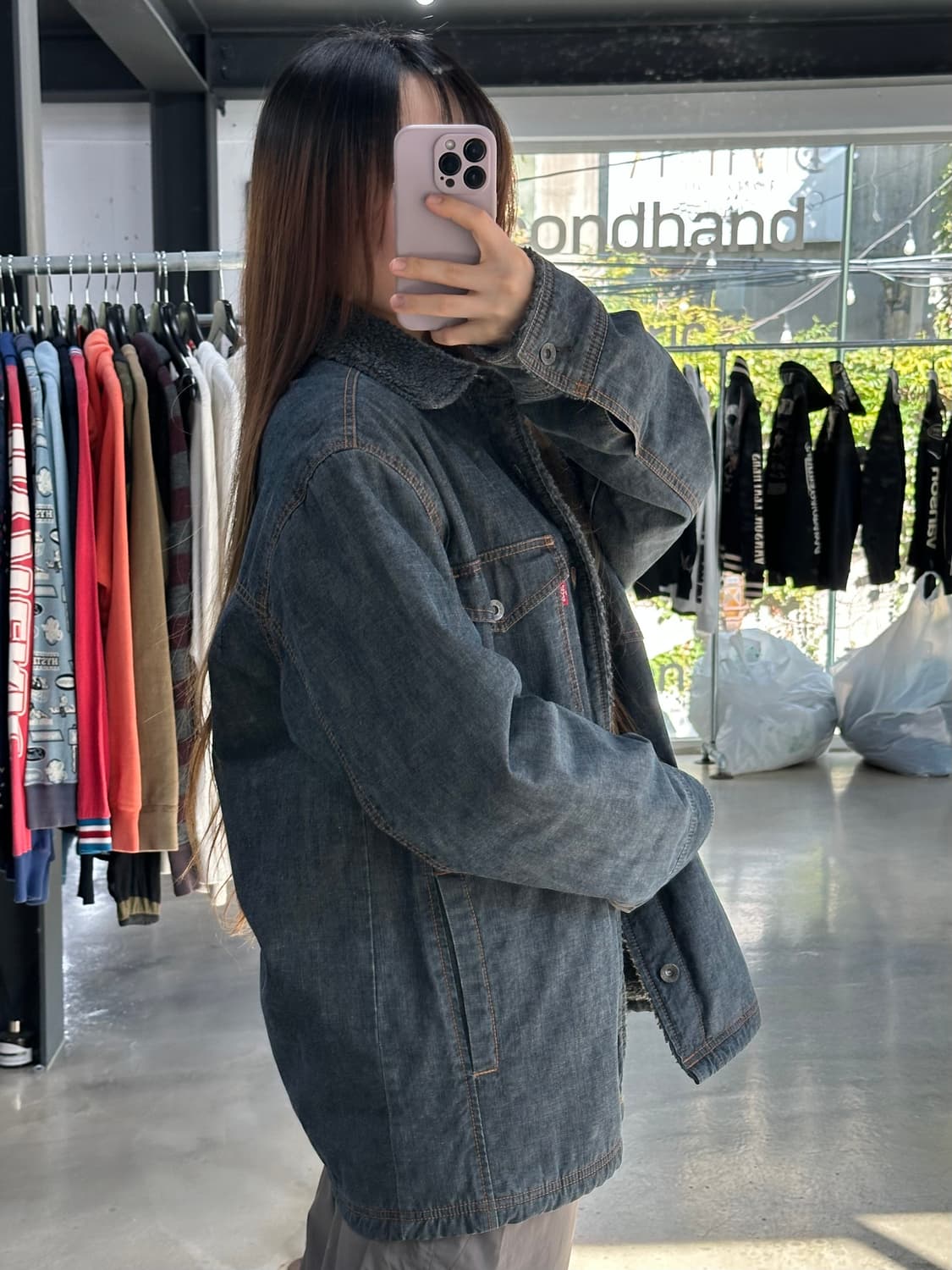 리바이스 00s 쉐르파 플리스 데님점퍼 상품이미지3