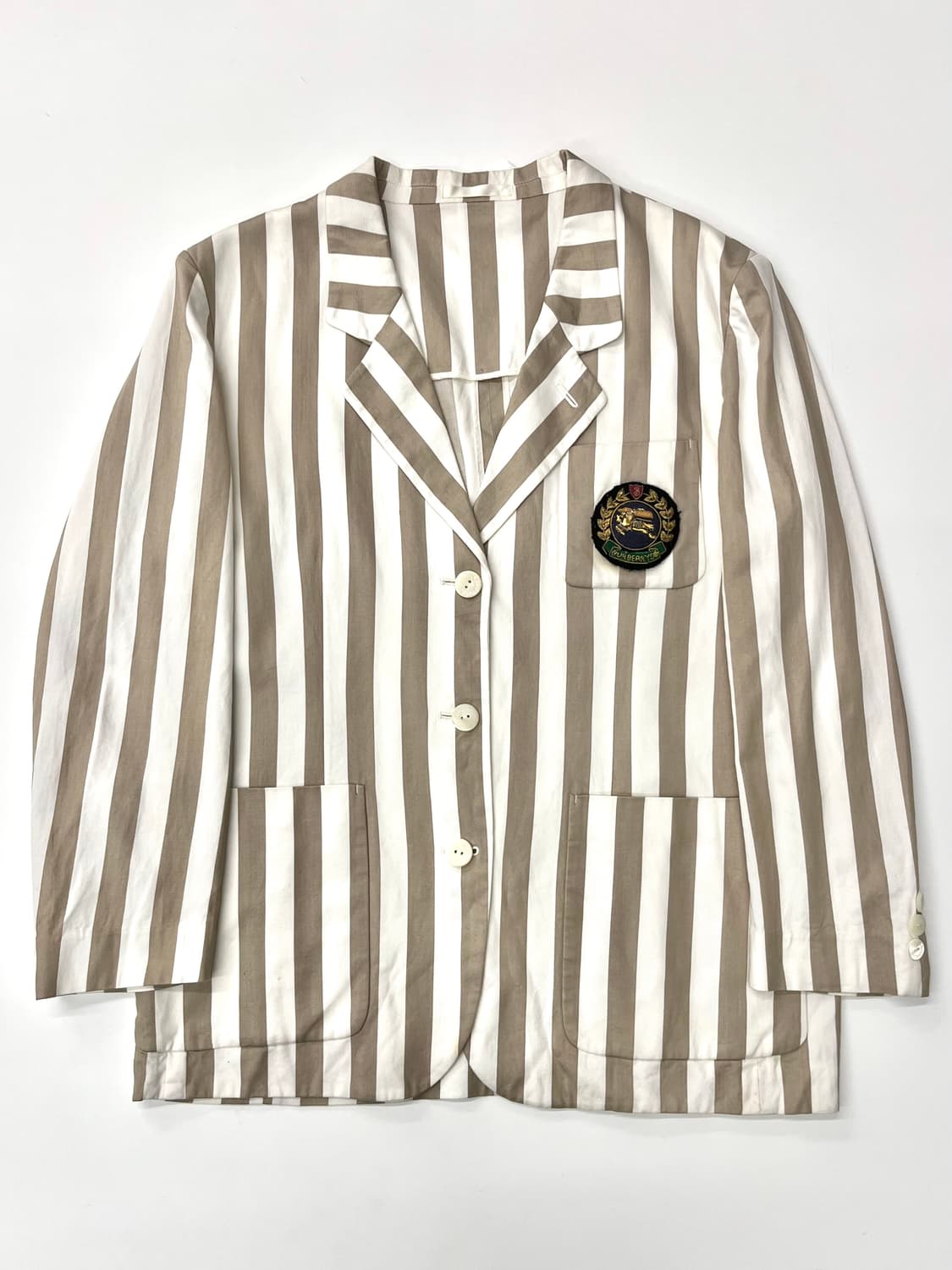 Burberry 버버리 90s 크래스트로고 스트라이프 블레이저  상품이미지3