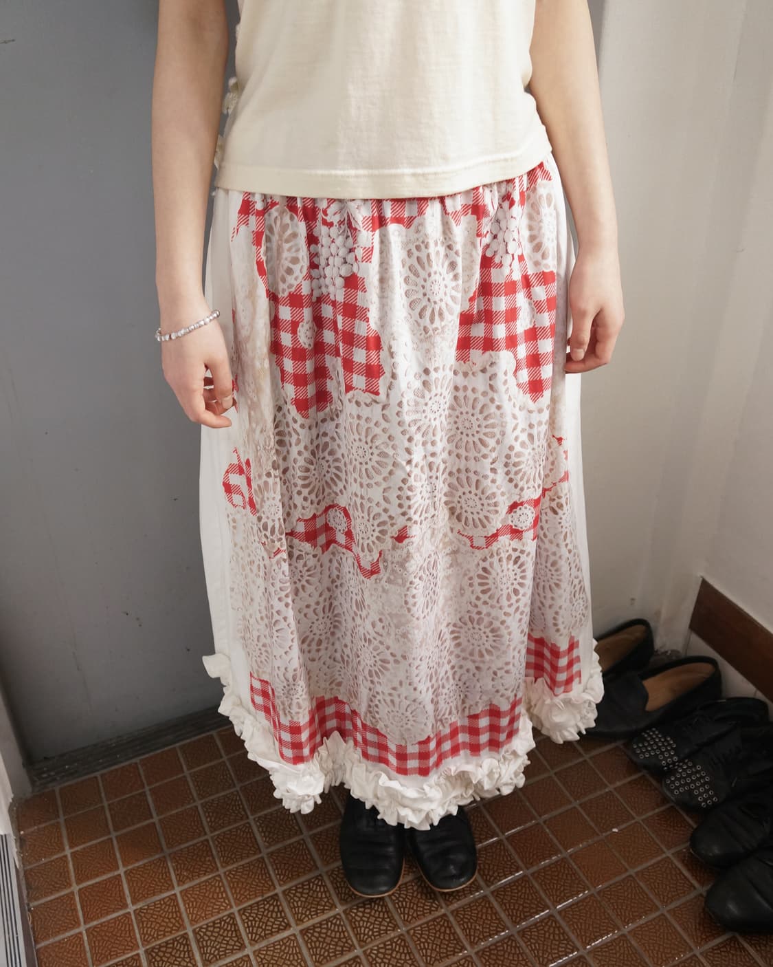 꼼데가르송 프릴 레이스 스커트 상품이미지1