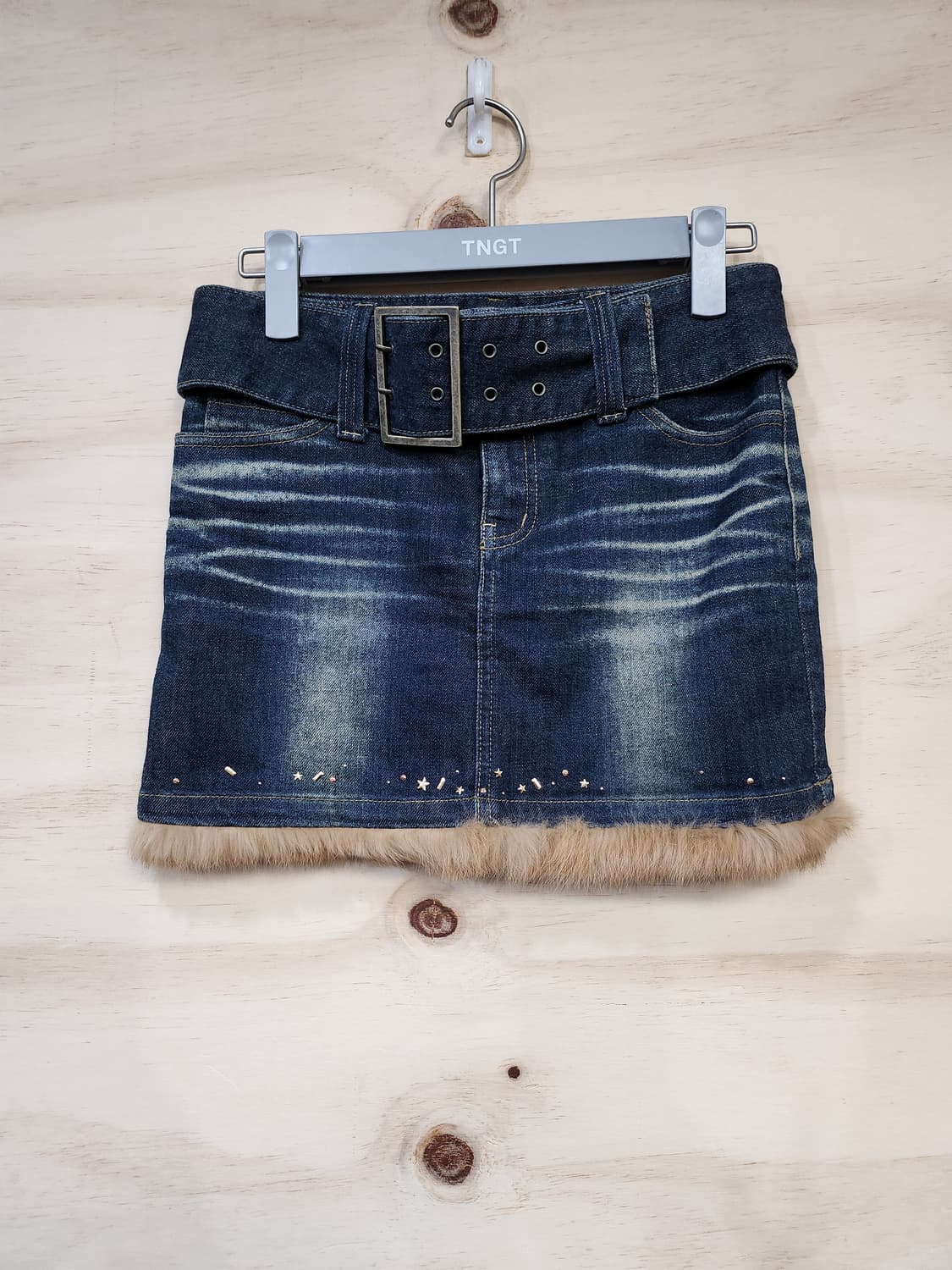 1015) 데코 DECO 토끼털 포인트 청치마 상품이미지1