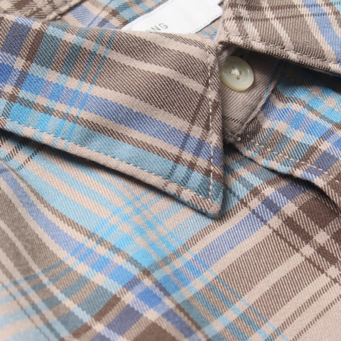  (새상품) BEAMS "Beige Check Shirts" 상품이미지6