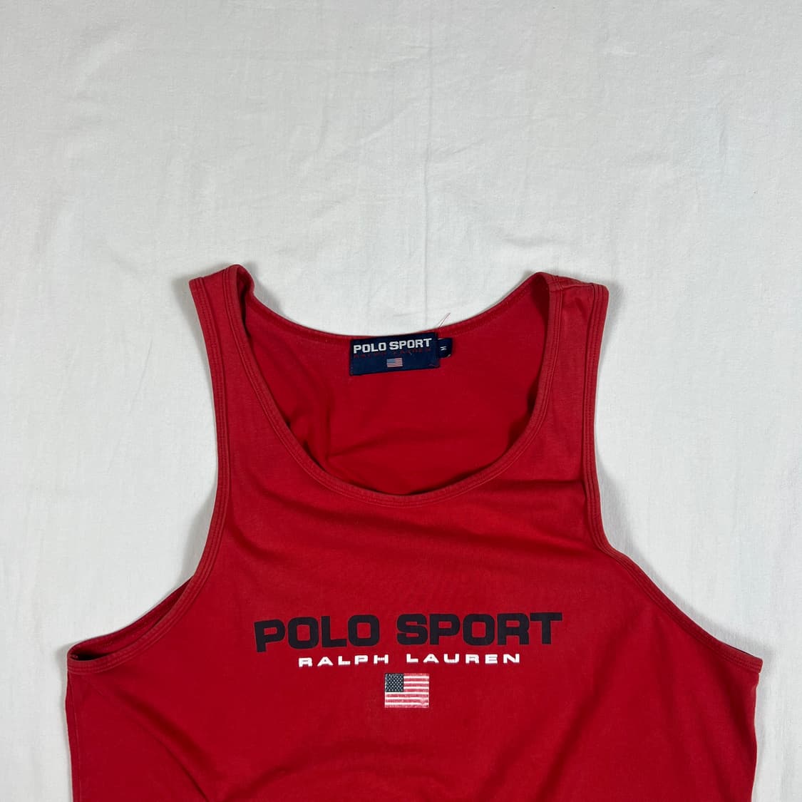 90’s 폴로스포츠 polo sport 스펠아웃 프린트 나시티 상품이미지2