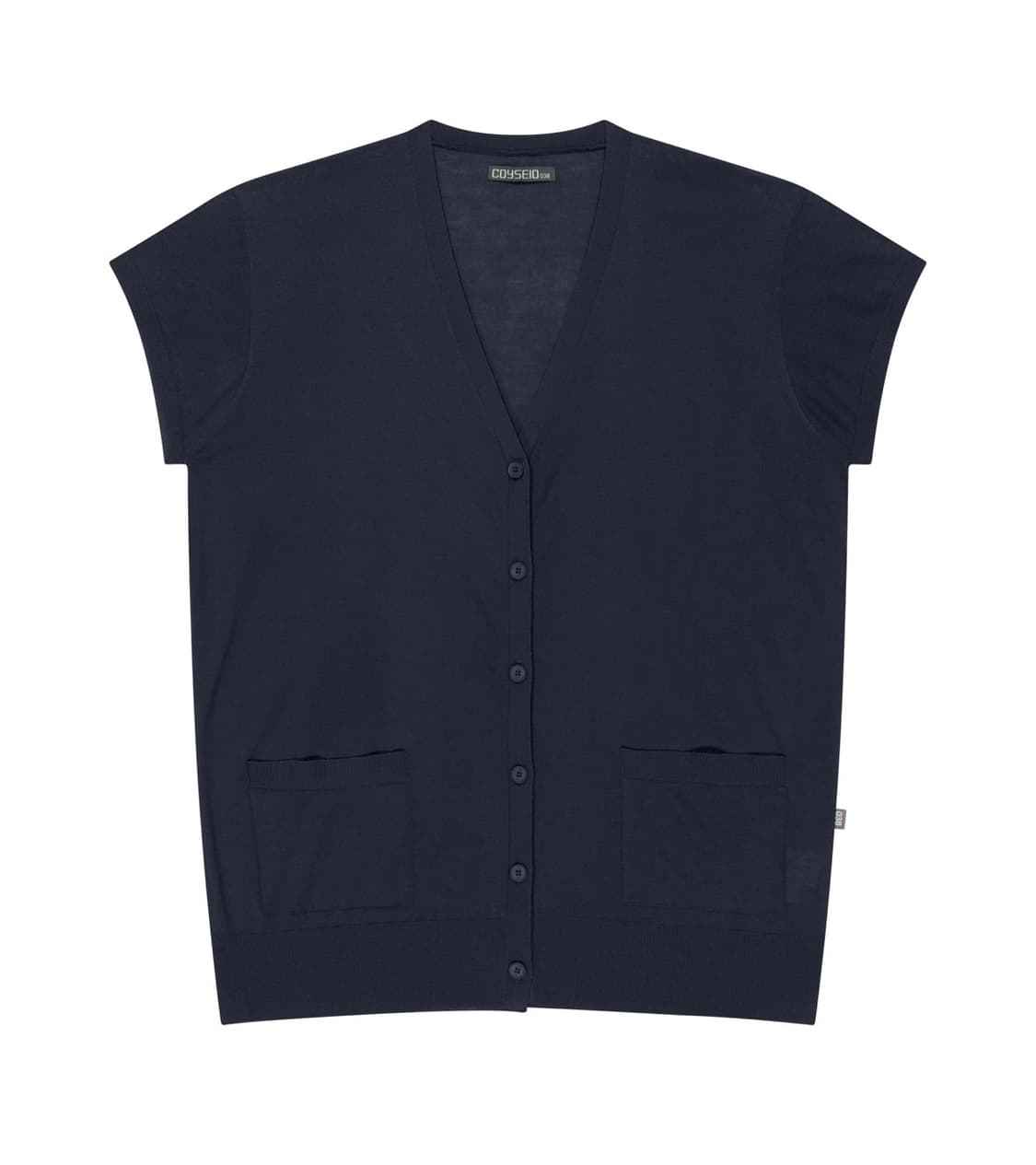 038 half sleeve cardigan navy 상품이미지1