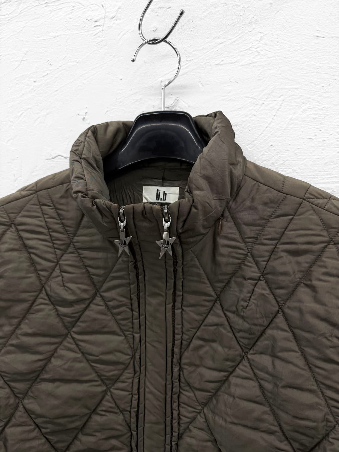 t.b 더블지퍼 퀄팅 경량패딩 상품이미지2