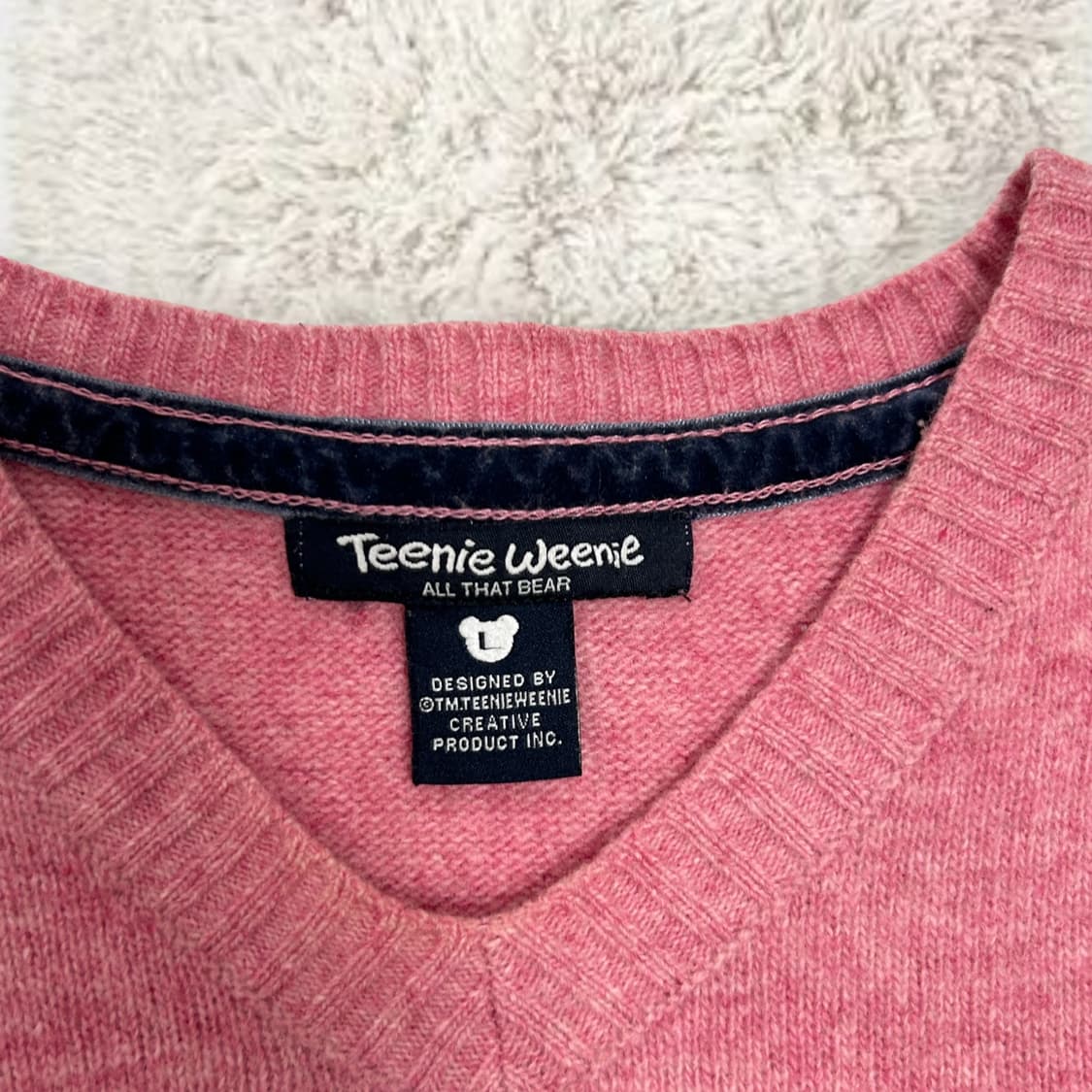 티니위니 핑크 브이넥 니트 상품이미지6