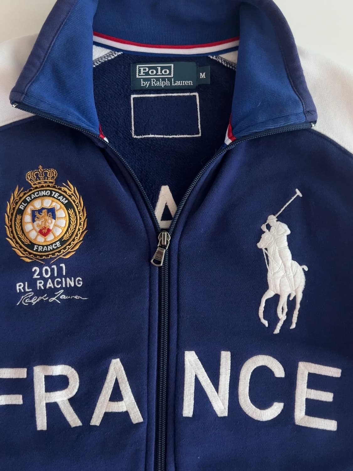 폴로 랄프로렌 프랑스 빅포니 레이싱 집업 M 상품이미지3