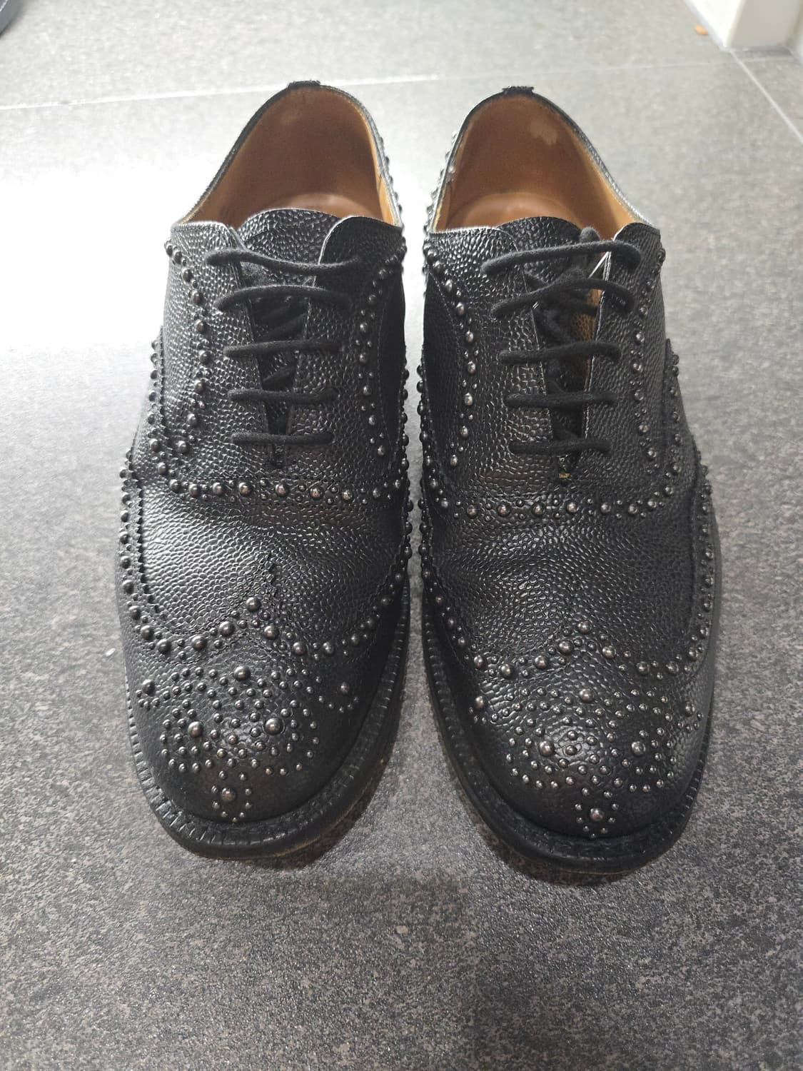 처치스 버우드 스터드 페블레더 UK7 상품이미지1