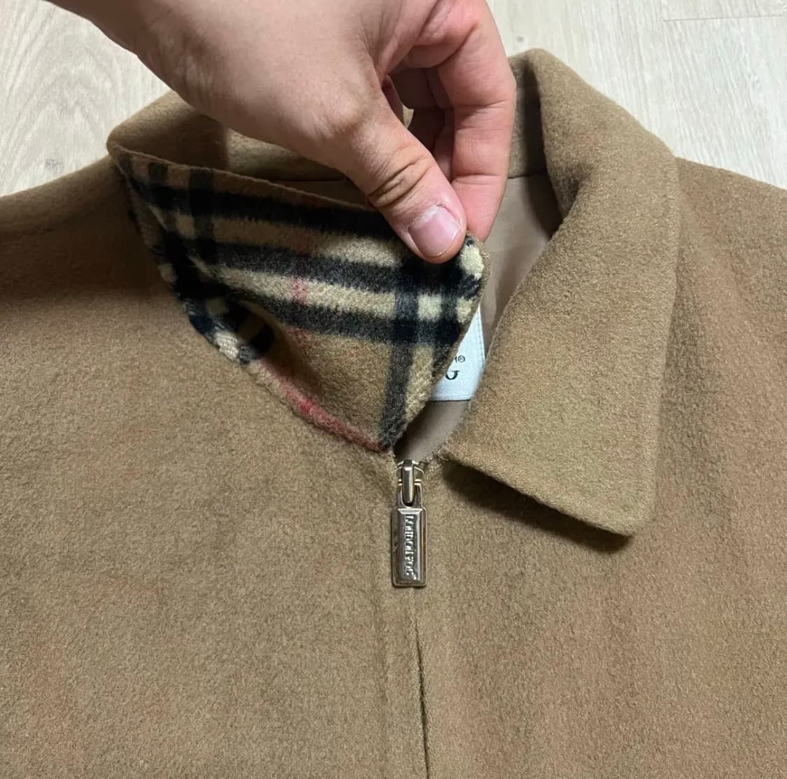 [LONDONFOG] 런던포그 빈티지 체크 카라 자켓 상품이미지3