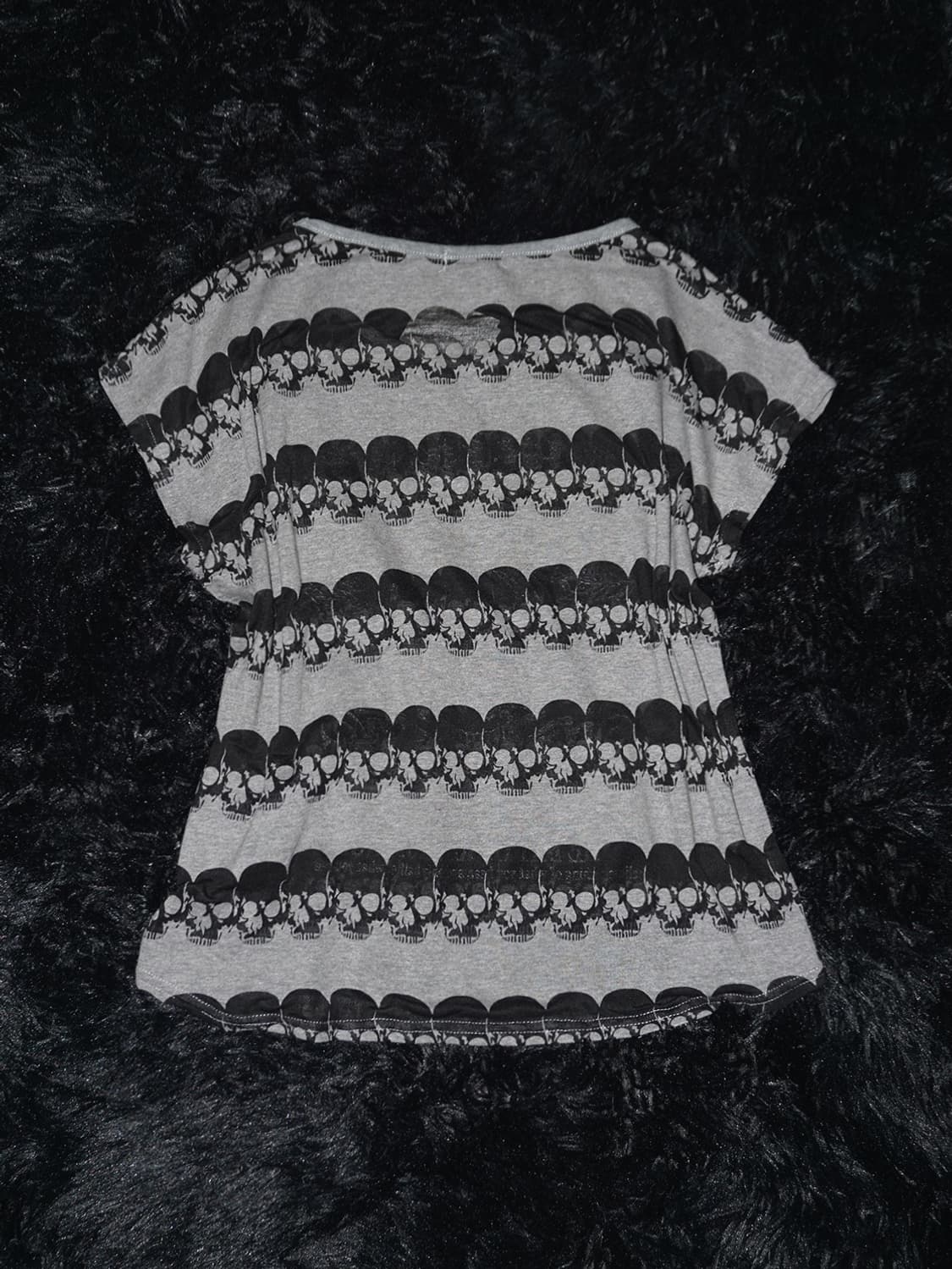 (l’espoir) gothic see-through skull t  상품이미지4