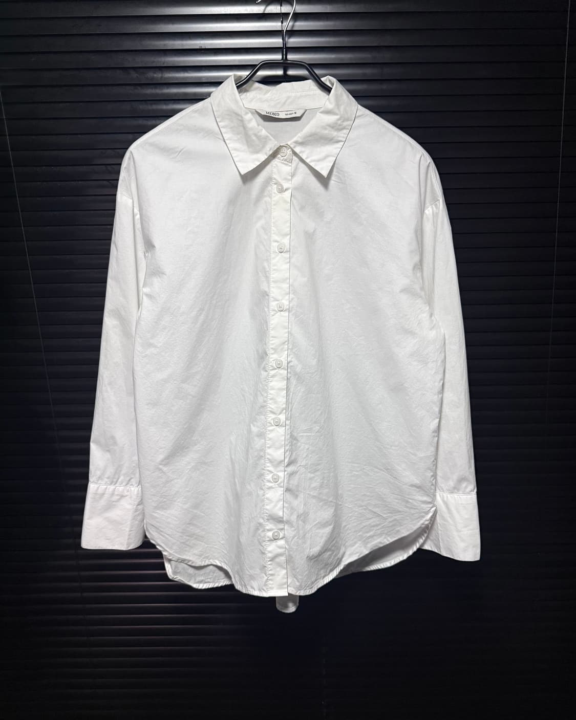 MIXXO 미쏘 화이트 흰색 오버핏 셔츠 남방 갸루 로리걸 고스 펑크 M 상품이미지2