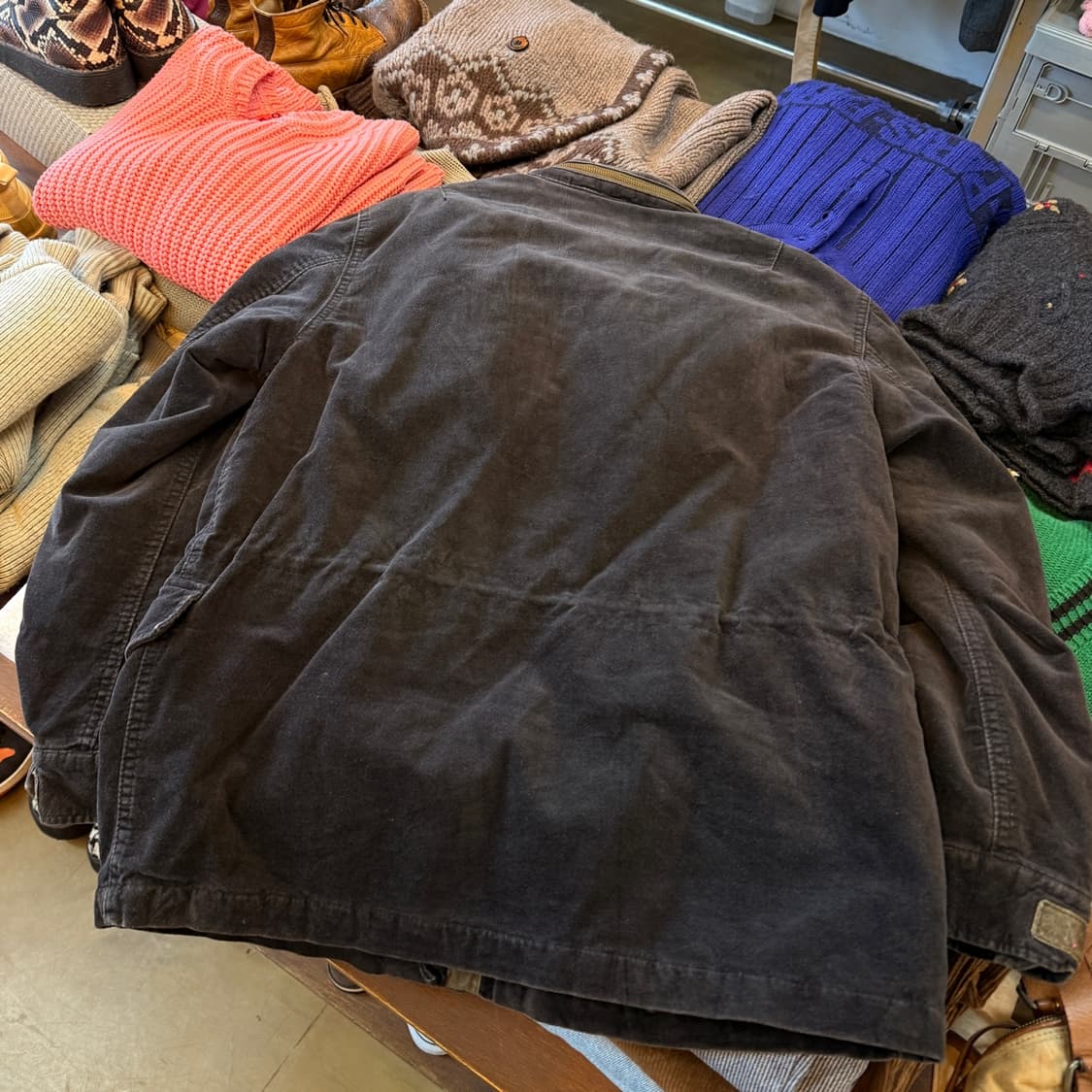 BUNDESWEAR 벨루어 M65 다크 챠콜 밀리터리 자켓 상품이미지3