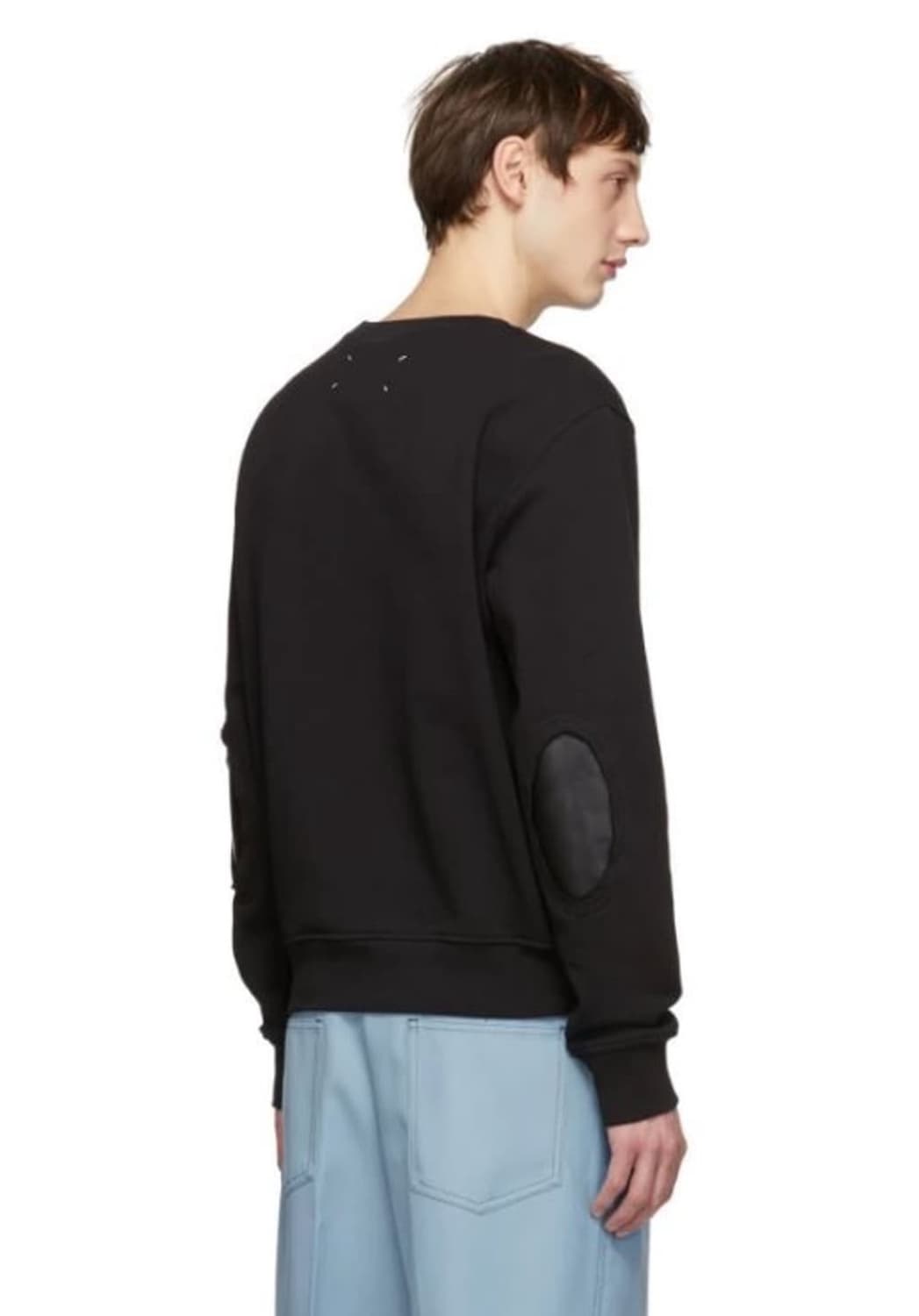 메종마르지엘라 엘보우 패치 맨투맨 48 김현우님 착용 상품이미지2