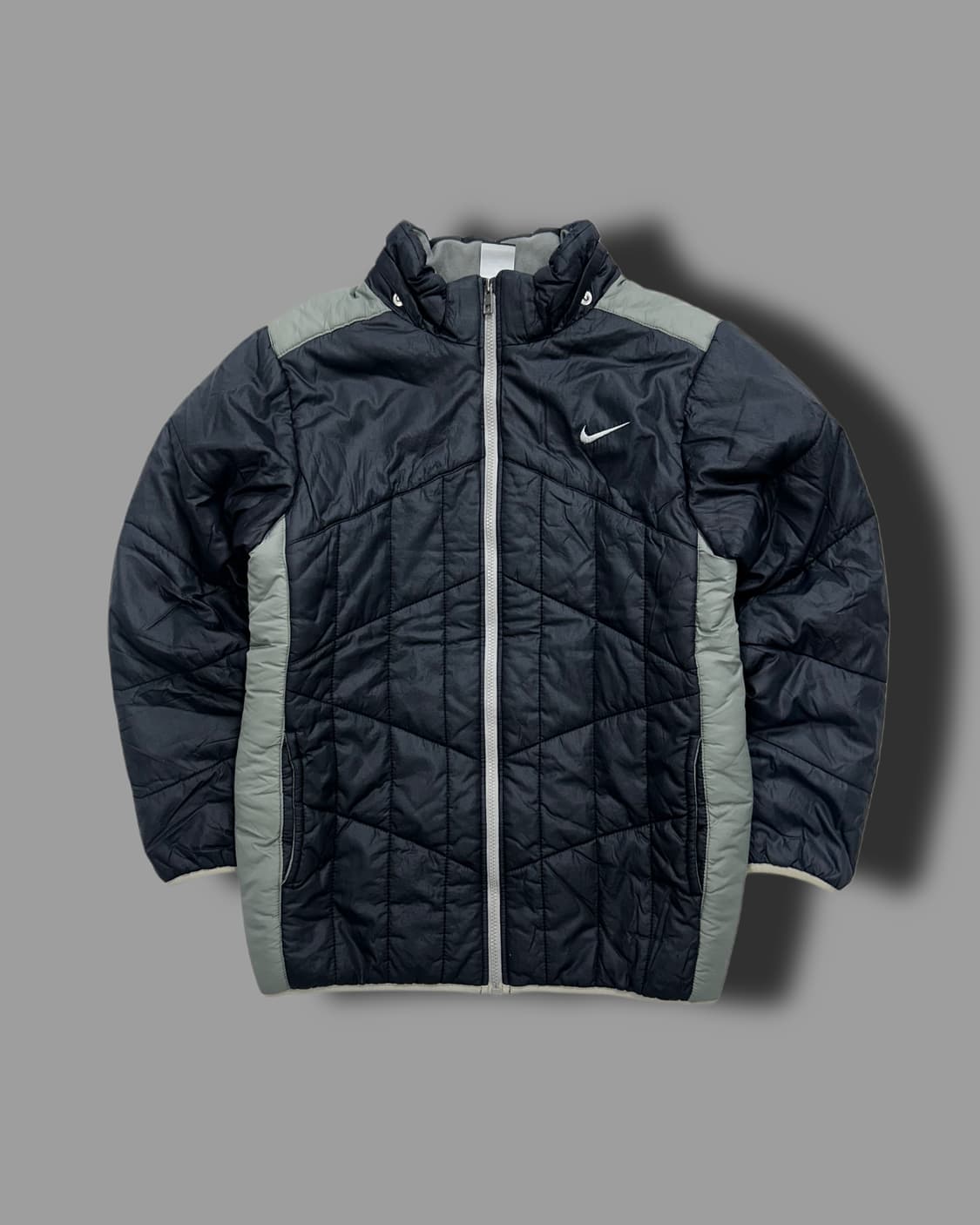 나이키 그레이 배색 패디드 경량 자켓 XL 상품이미지4