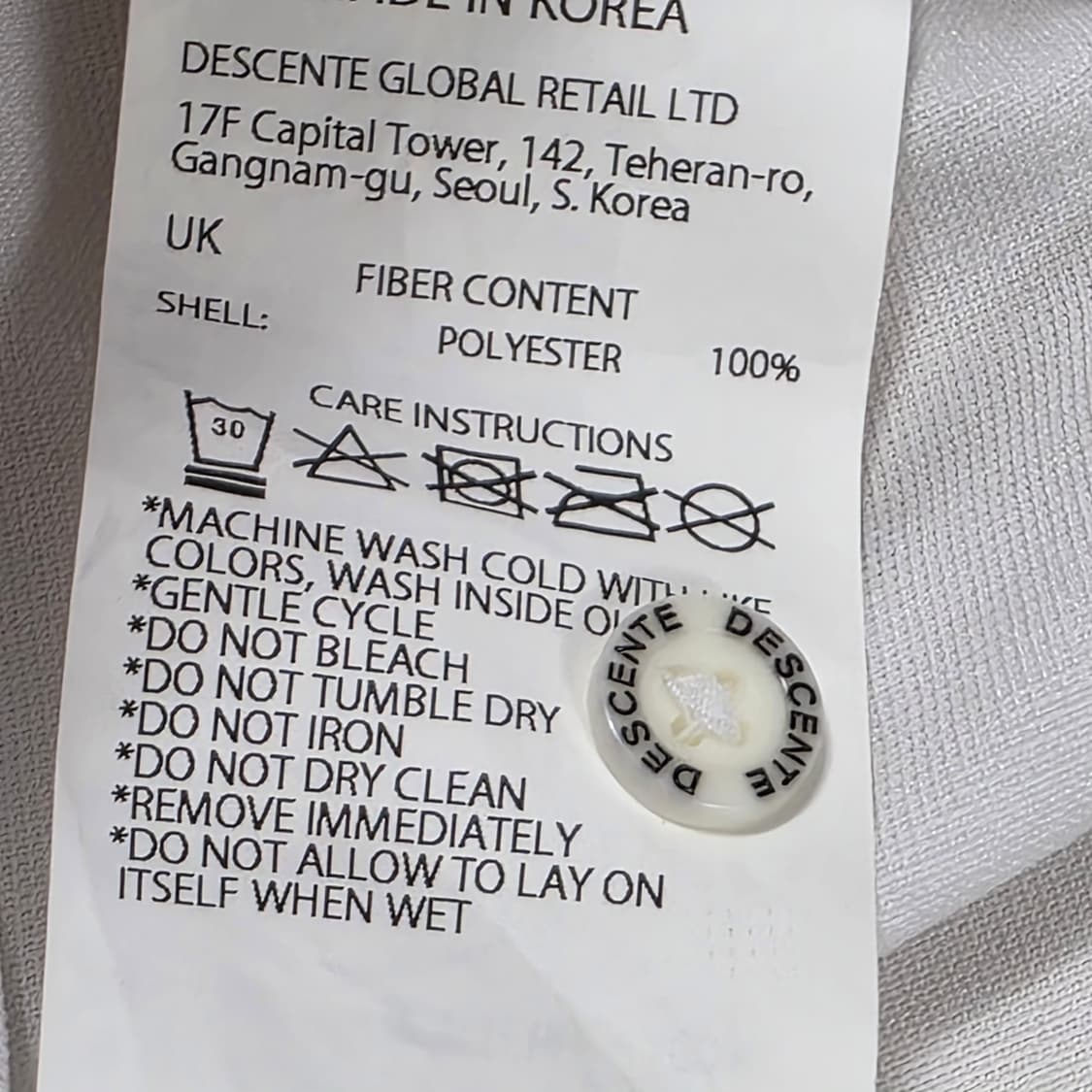 0080 데상트 스위스 트라이애슬론 반팔 폴로티 화이트 M 상품이미지8