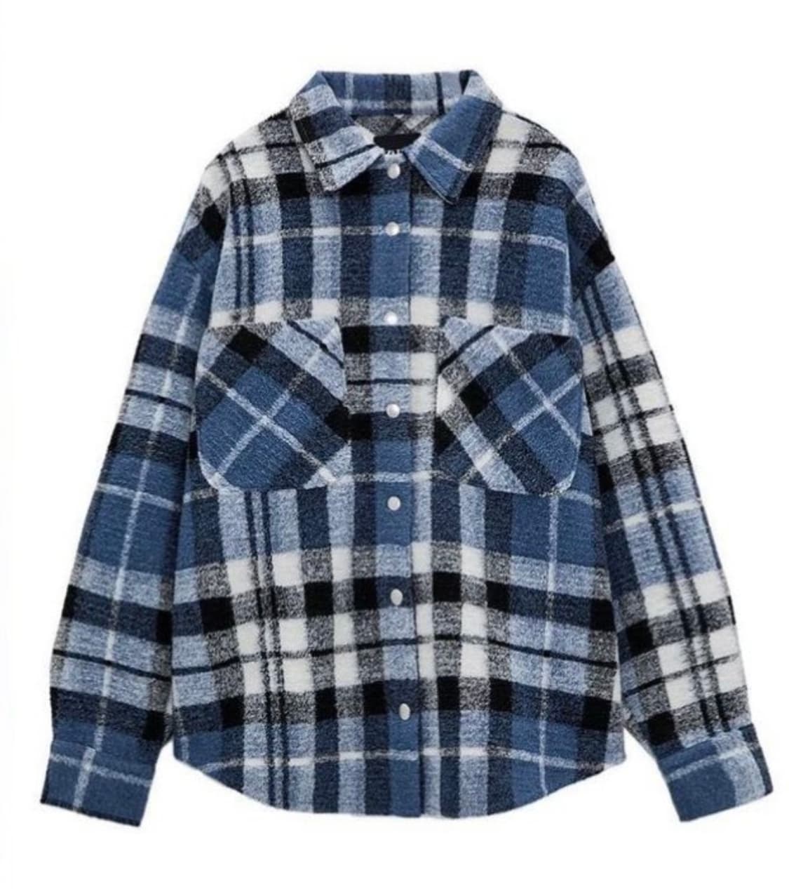 Zara 체크 셔츠형 자켓  상품이미지1