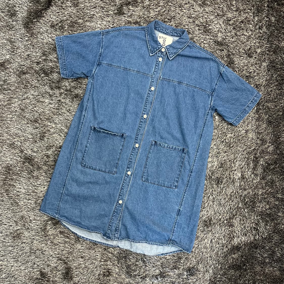 24년 스튜디오톰보이 데님 원피스 (ONE SIZE) 상품이미지1