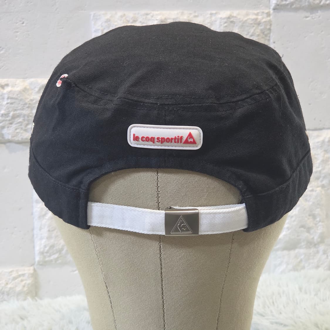 p7-6:르꼬끄 스포르티프 체크 챙 골프 캡 블랙 56-59cm 상품이미지4