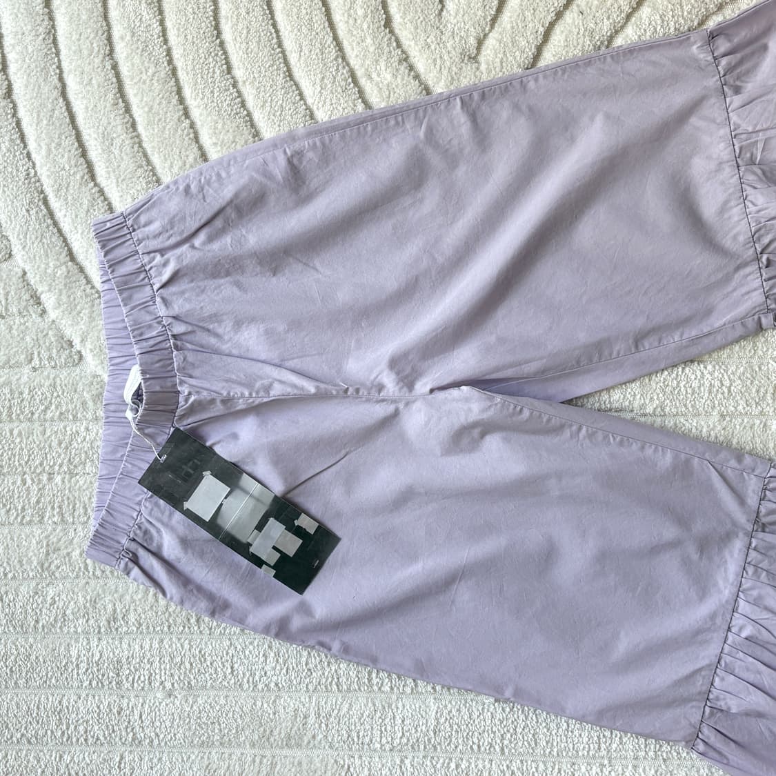 낫띵에브리띵 FRILL DETAIL COTTON PANTS IN 라벤더 상품이미지5