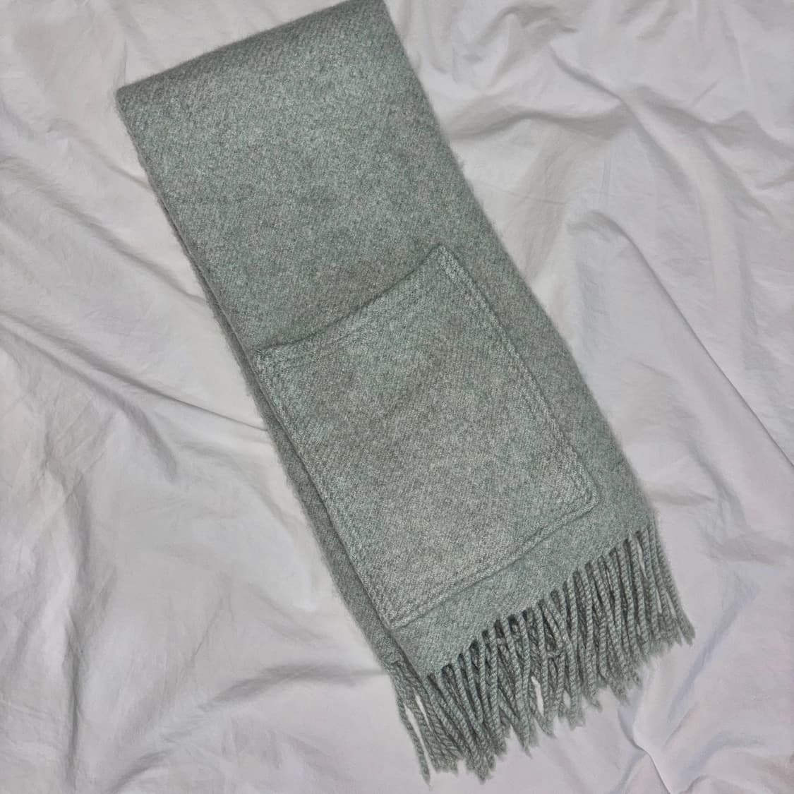 MUJI Pale mint wool muffler 상품이미지1