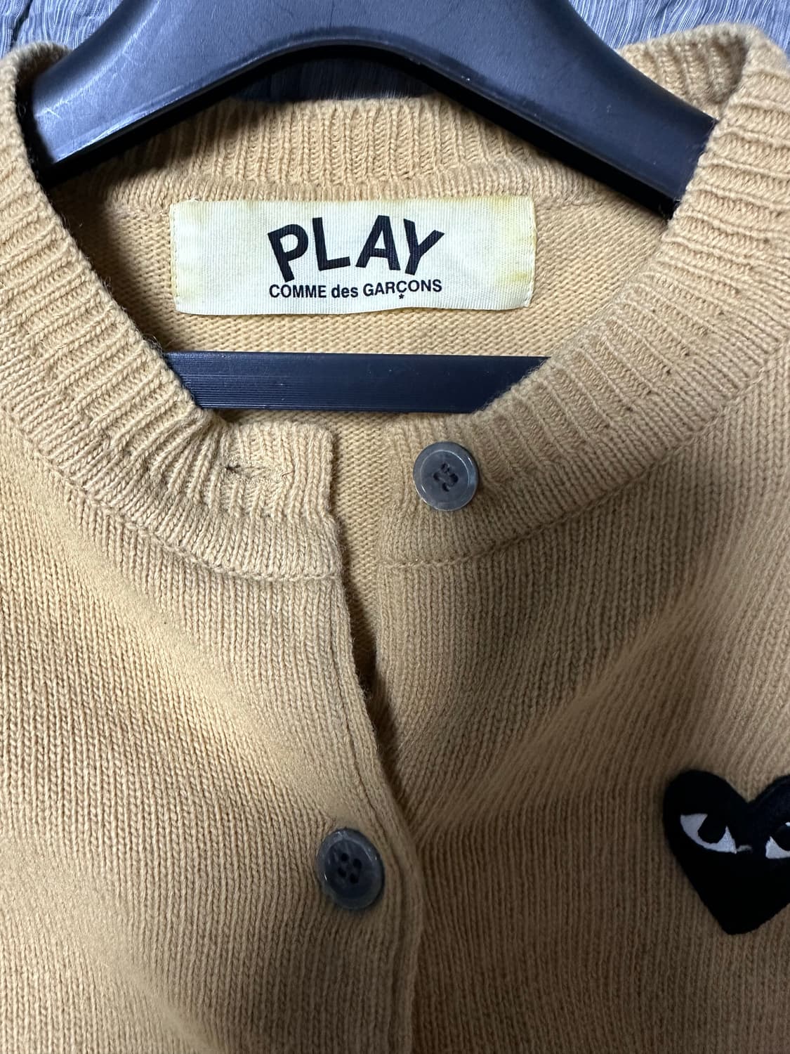 꼼데가르송 블랙와펜 가디건 베이지 상품이미지3