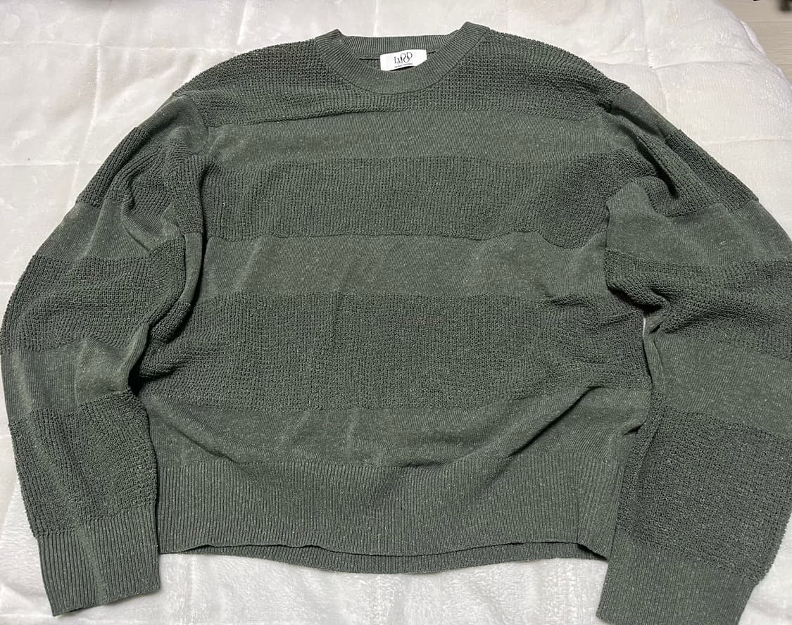 엘무드 아일랜드 탠셀 린넨 풀오버 니트 포레스트 48 상품이미지1