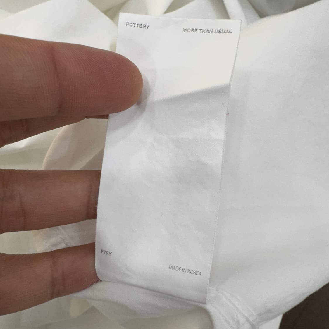 1size 포터리 컴포트 화이트 남방 셔츠  상품이미지7