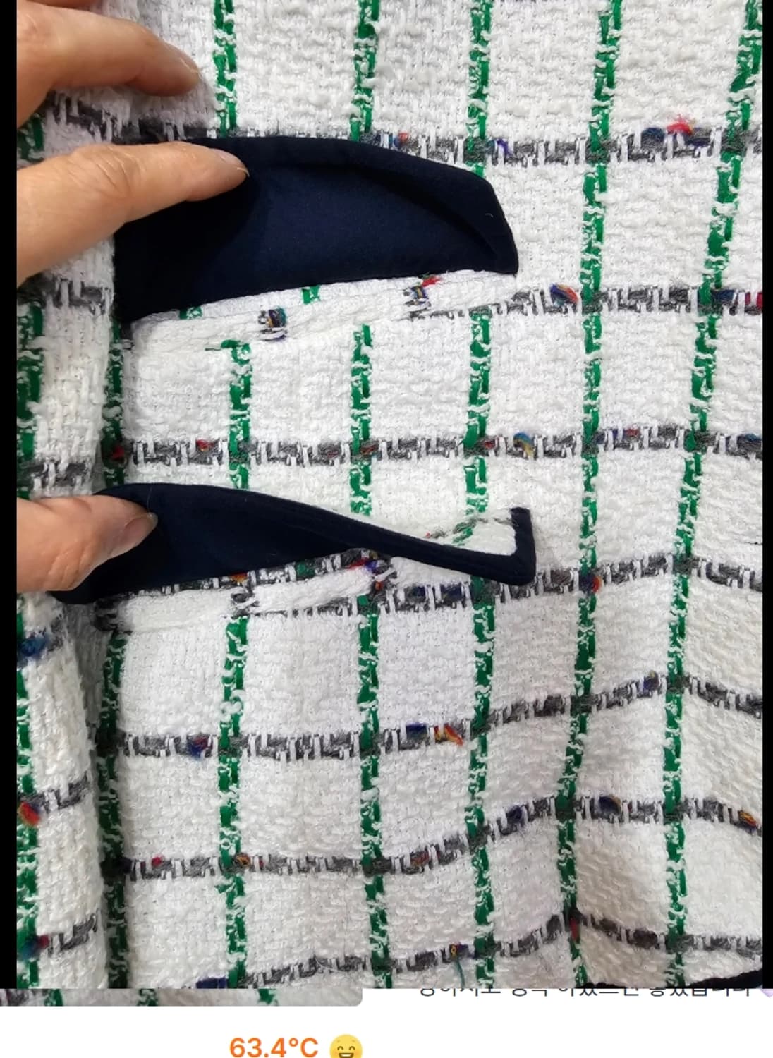 토리버치 Tory Burch 트위드 체크 자켓 55 상품이미지4