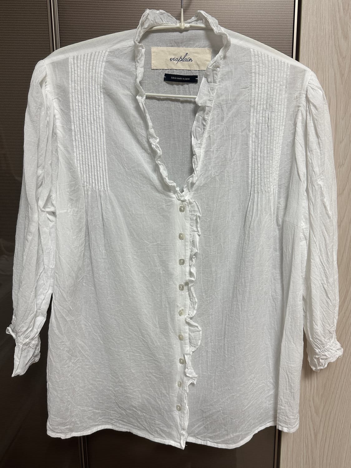 비아플레인 빅토리아 프릴 블라우스 상품이미지2