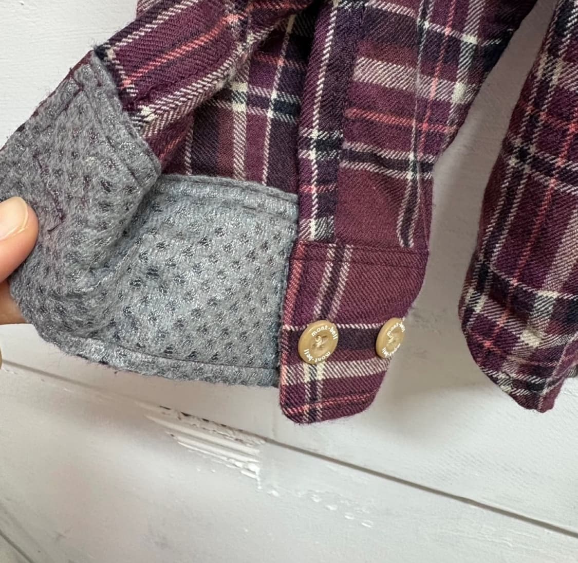 montbell 몽벨 울 체크 남방 M 상품이미지6