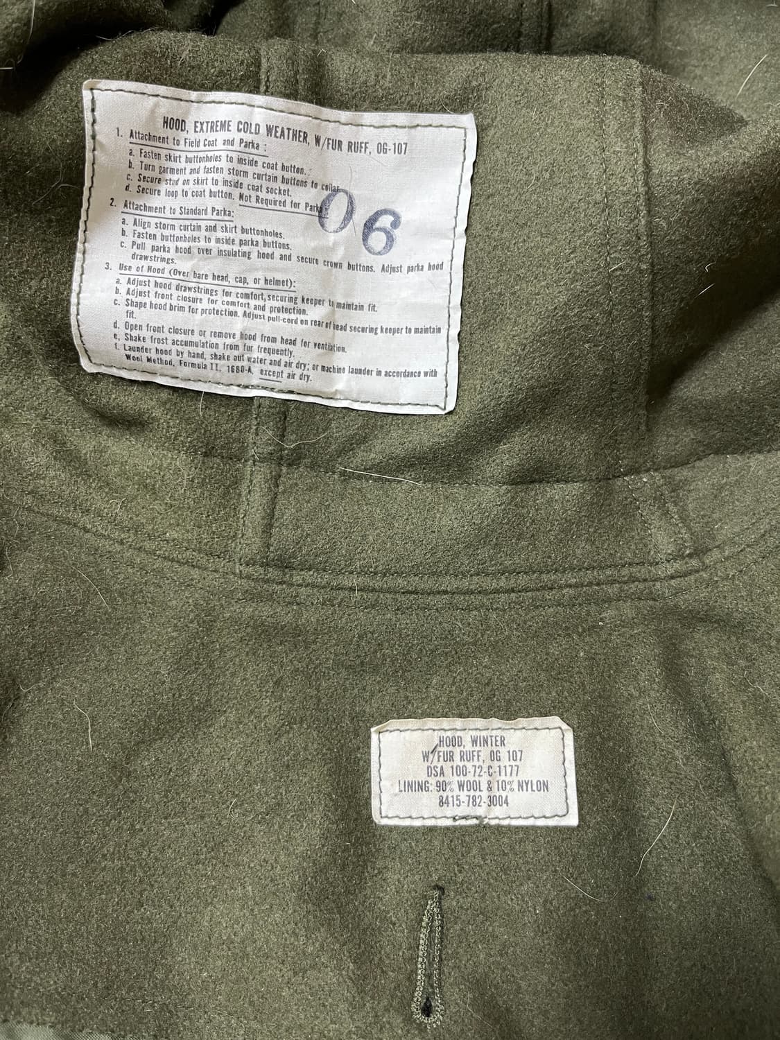 m-65 피쉬테일, 필드 자켓 오리지널 코요테퍼 후드 상품이미지4