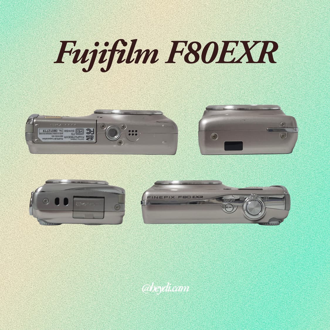 (아일릿원희) 후지 F80EXR(fuji F70EXR) 골드 상품이미지3