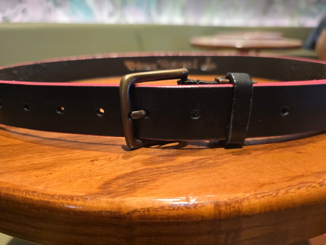 비비안 웨스트우드 핑크 배색 가죽 벨트 상품이미지6