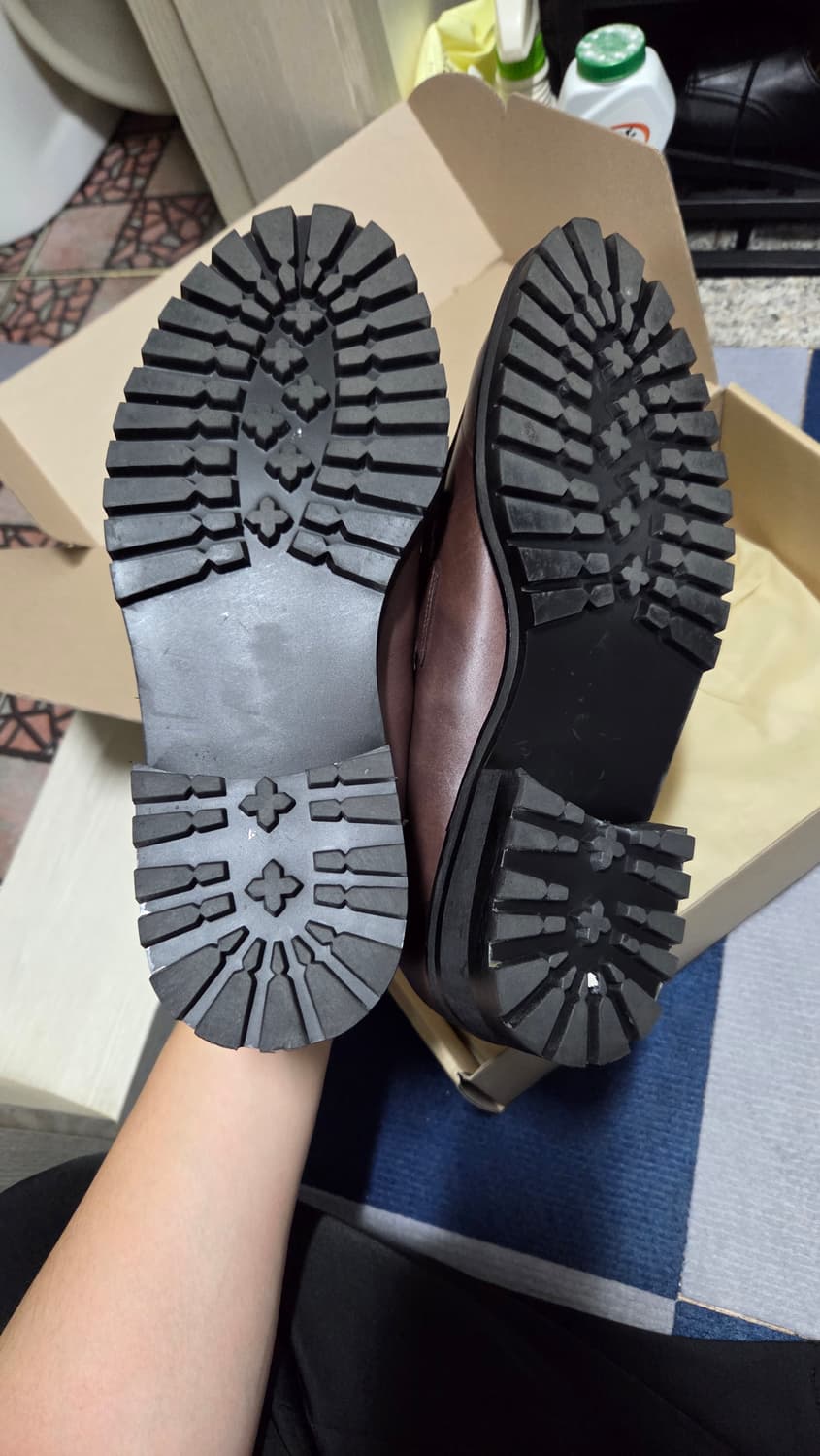 레더리스 워커솔 테슬 로퍼 다크브라운 260(반사이즈 다운) 상품이미지5