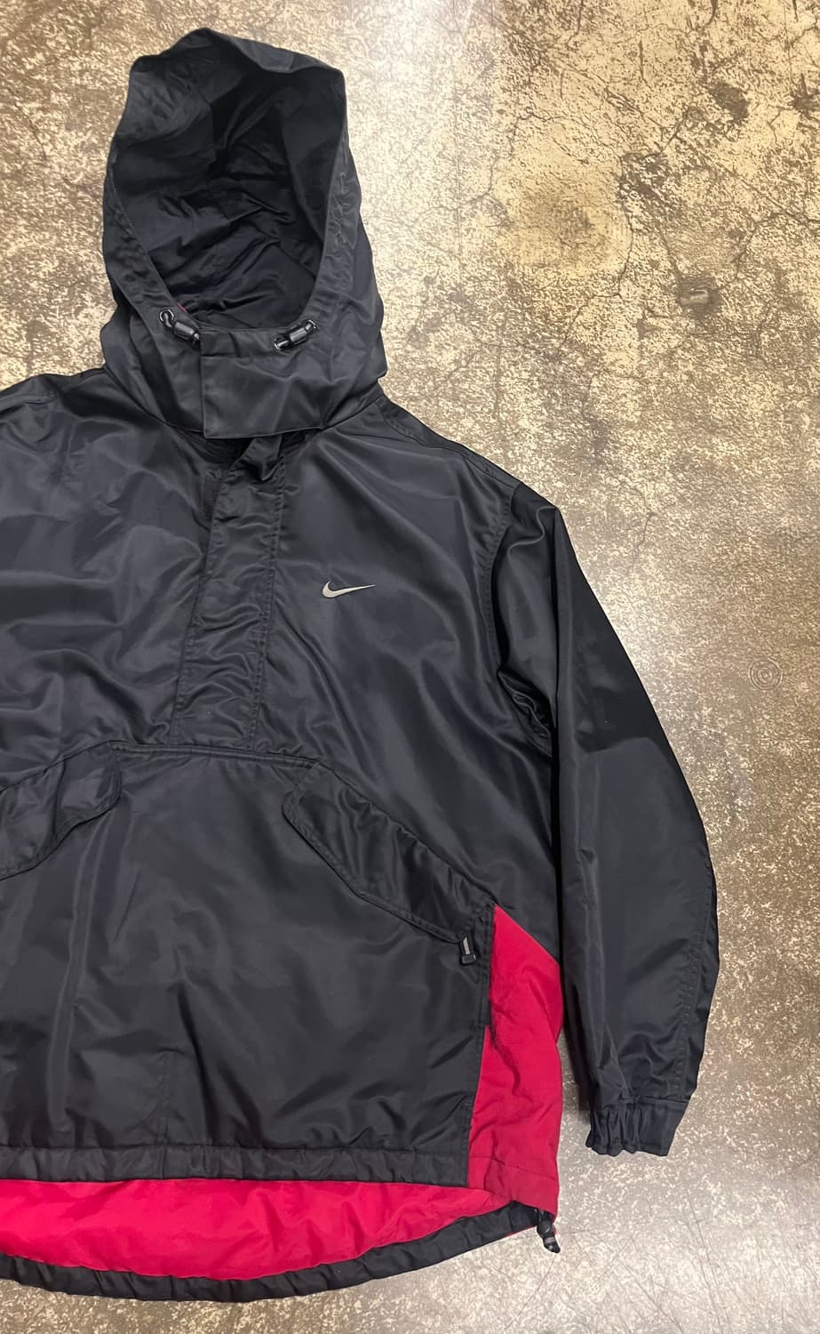 90s 나이키 블랙/레드 아노락 자켓 상품이미지3