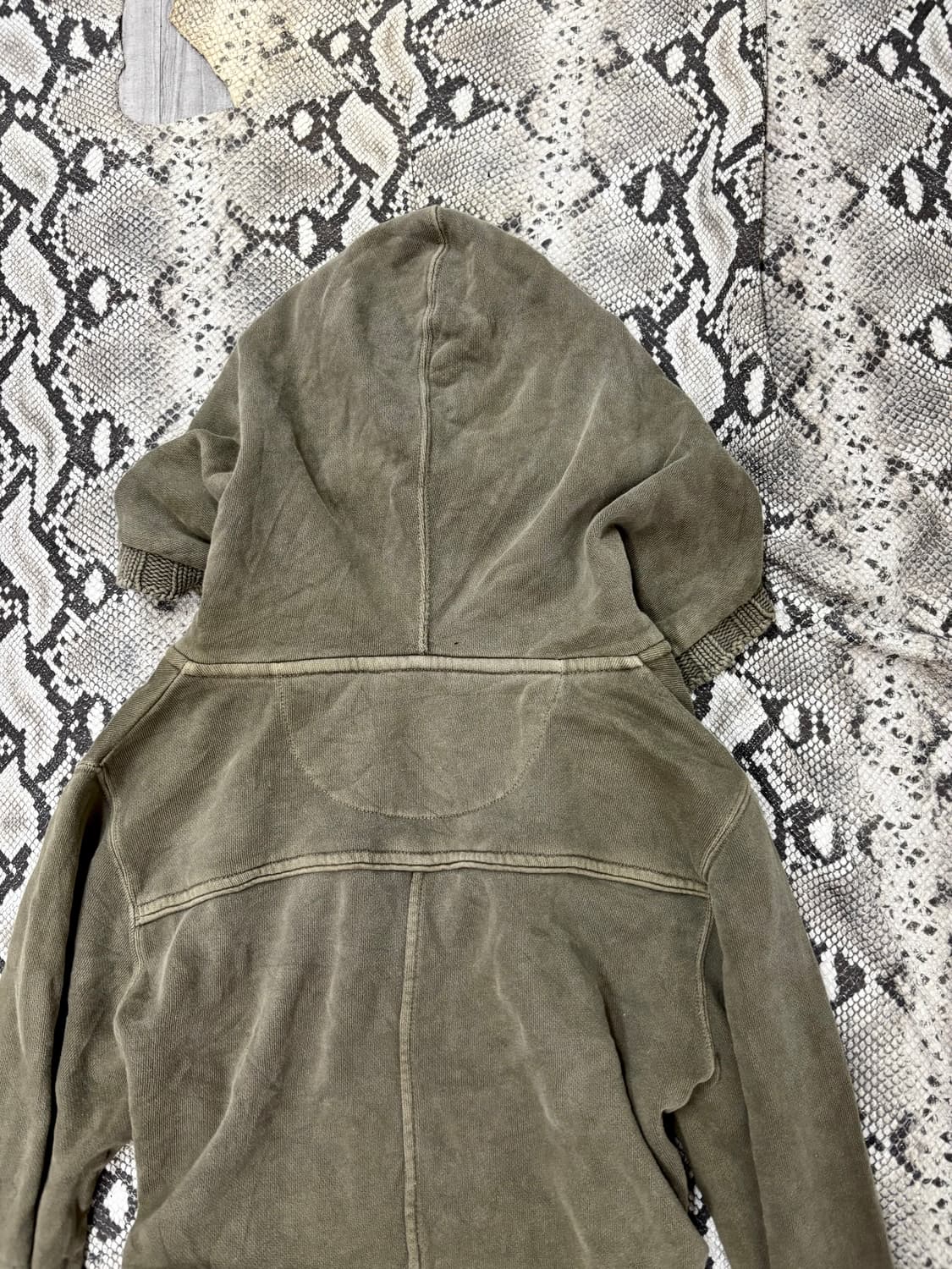 “Back Number” Y2K Khaki 2-way hooded Zip 상품이미지6